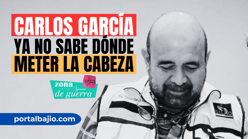 ANTE LA DERROTA NUEVAMENTE CONFIRMADA, CARLOS GARCÍA INSULTA A LOS MEDIOS… YA NO SABE DÓNDE METER LA CABEZA